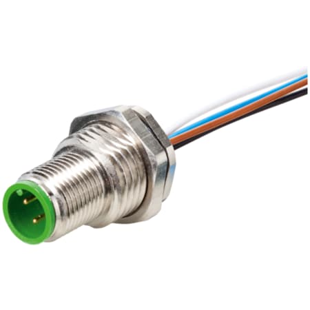 Murrelektronik M12 male receptacle A-cod. rear mount, PP-wires 5X0.34 0.5m 7000-13525-9720050
